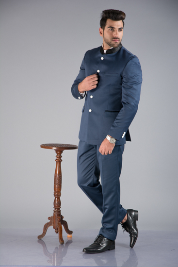 displaying image of Blue Bandgala Suit