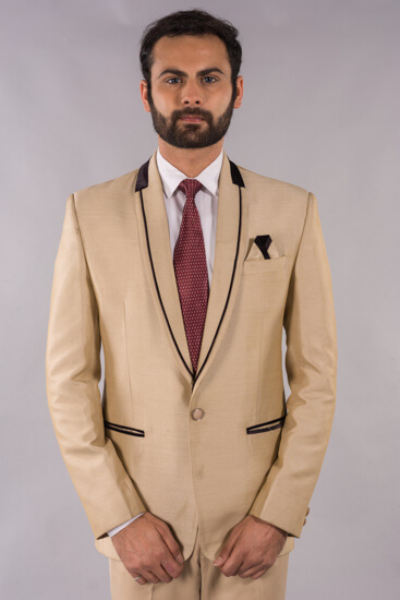 displaying image of Cream Beige Full Suit