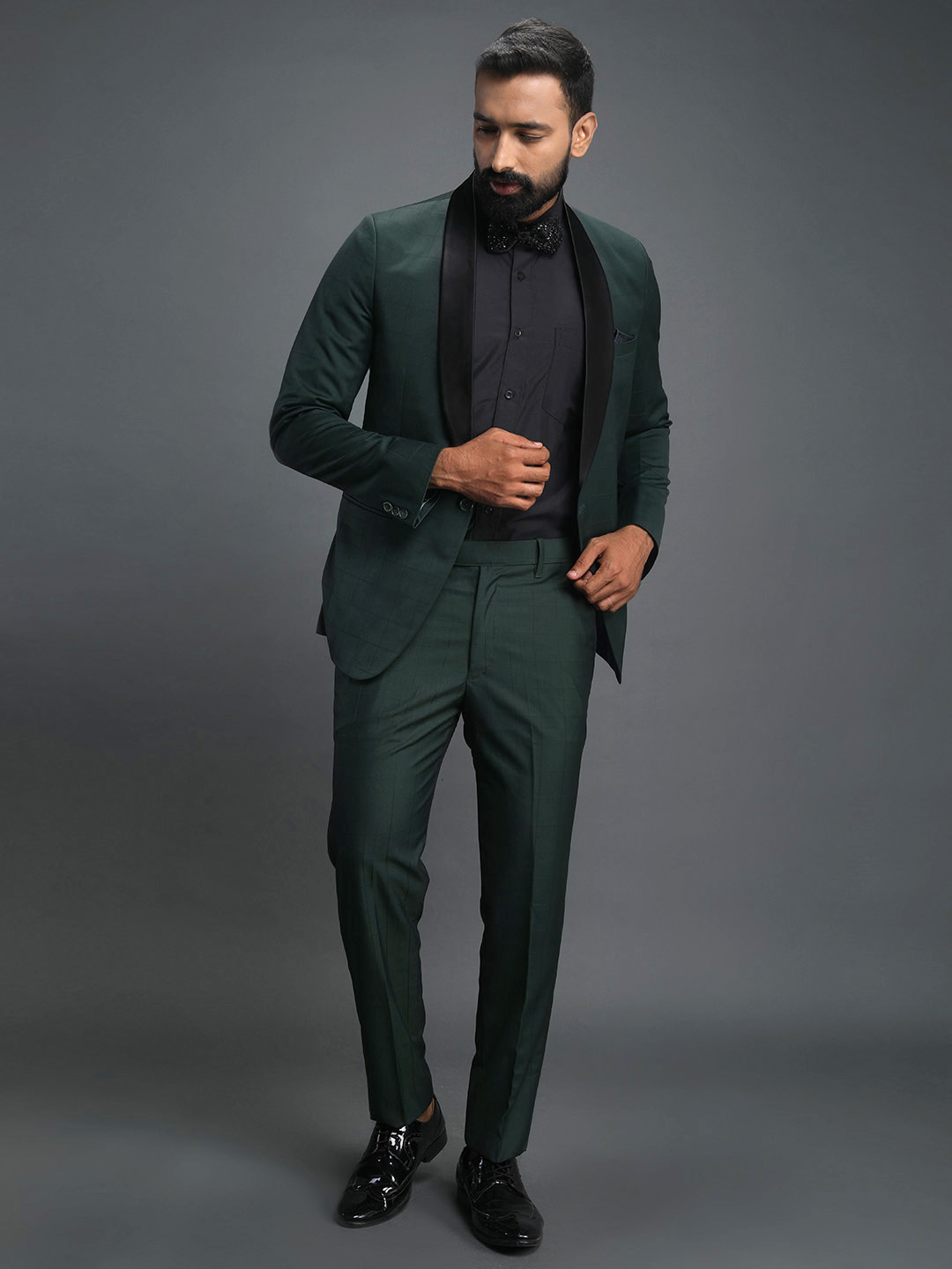 Rent/Buy Dark Green Tuxedo Home Trial Free Delivery