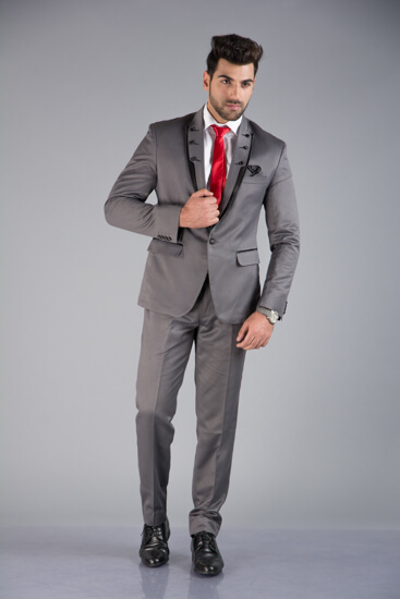 displaying image of Grey Party Full Suit