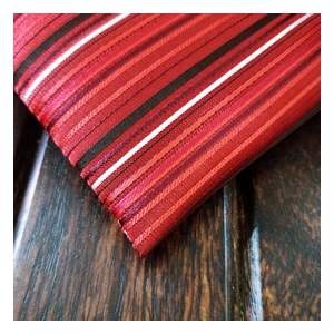 displaying image of Lines Red Pocket Square