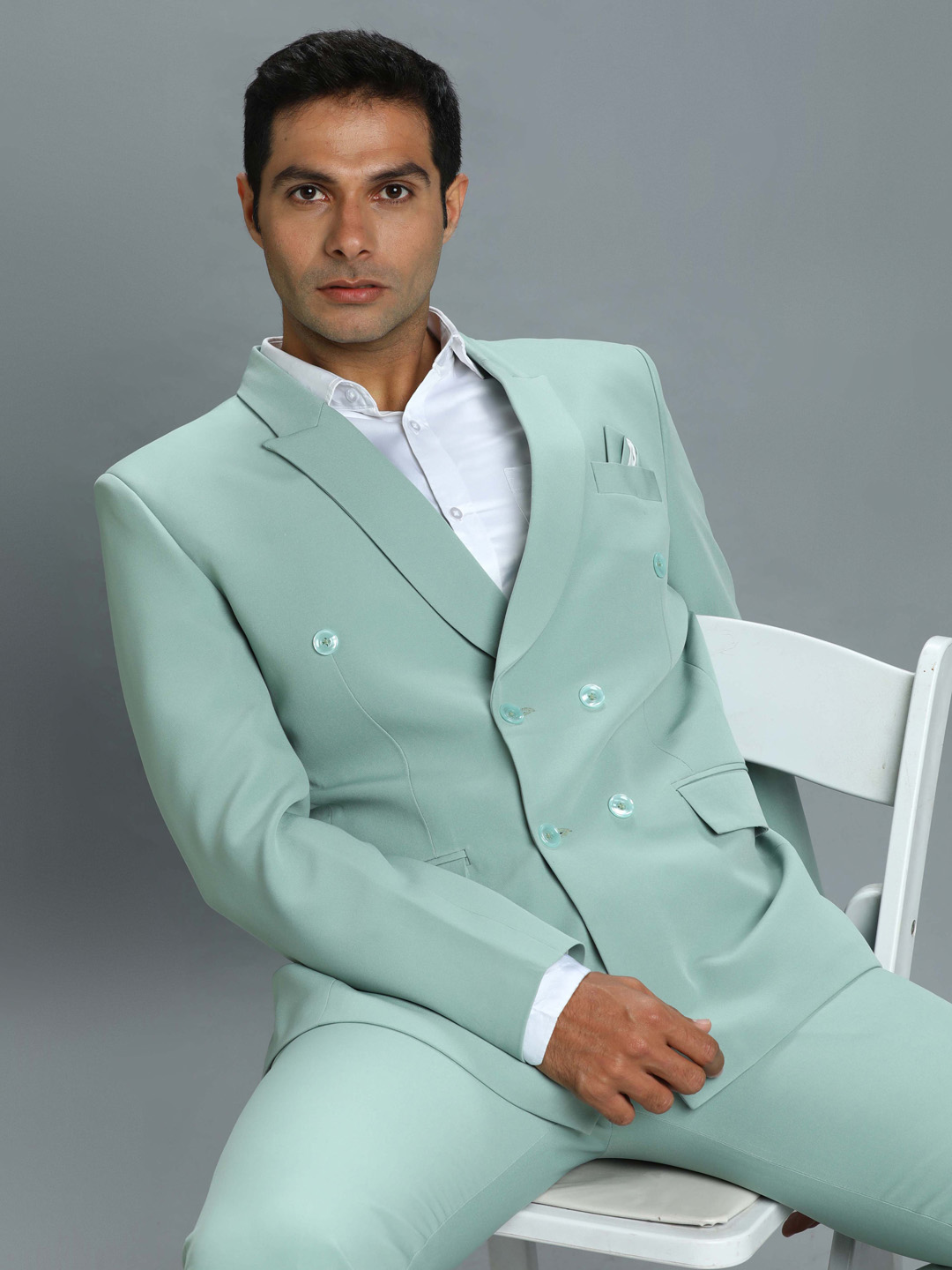 Pastel Green 6 Button Suit