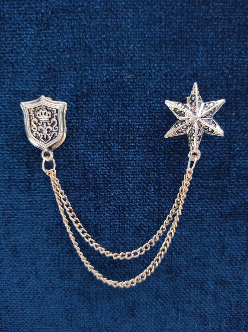 displaying image of Starwing Chain Brooch