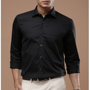 black-plain-formal-shirt