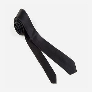Rent/Buy Black Slim Fit Tie | Home Trial | Free Delivery | CandidKnots