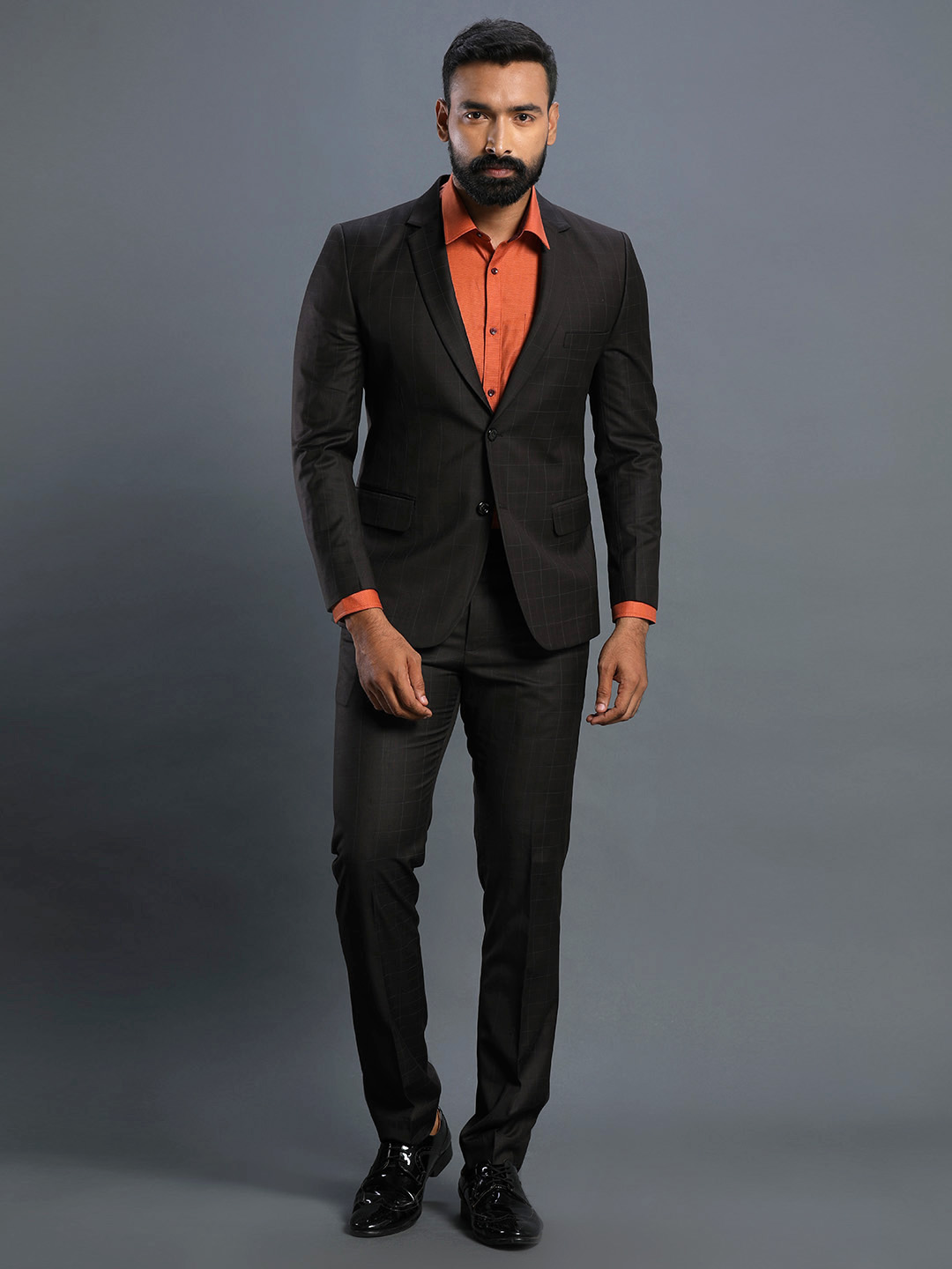 brown-checks-2-piece-suit