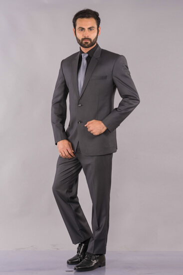 Rent/Buy Dark Grey Full Suit | Home Trial | Free Delivery | CandidKnots