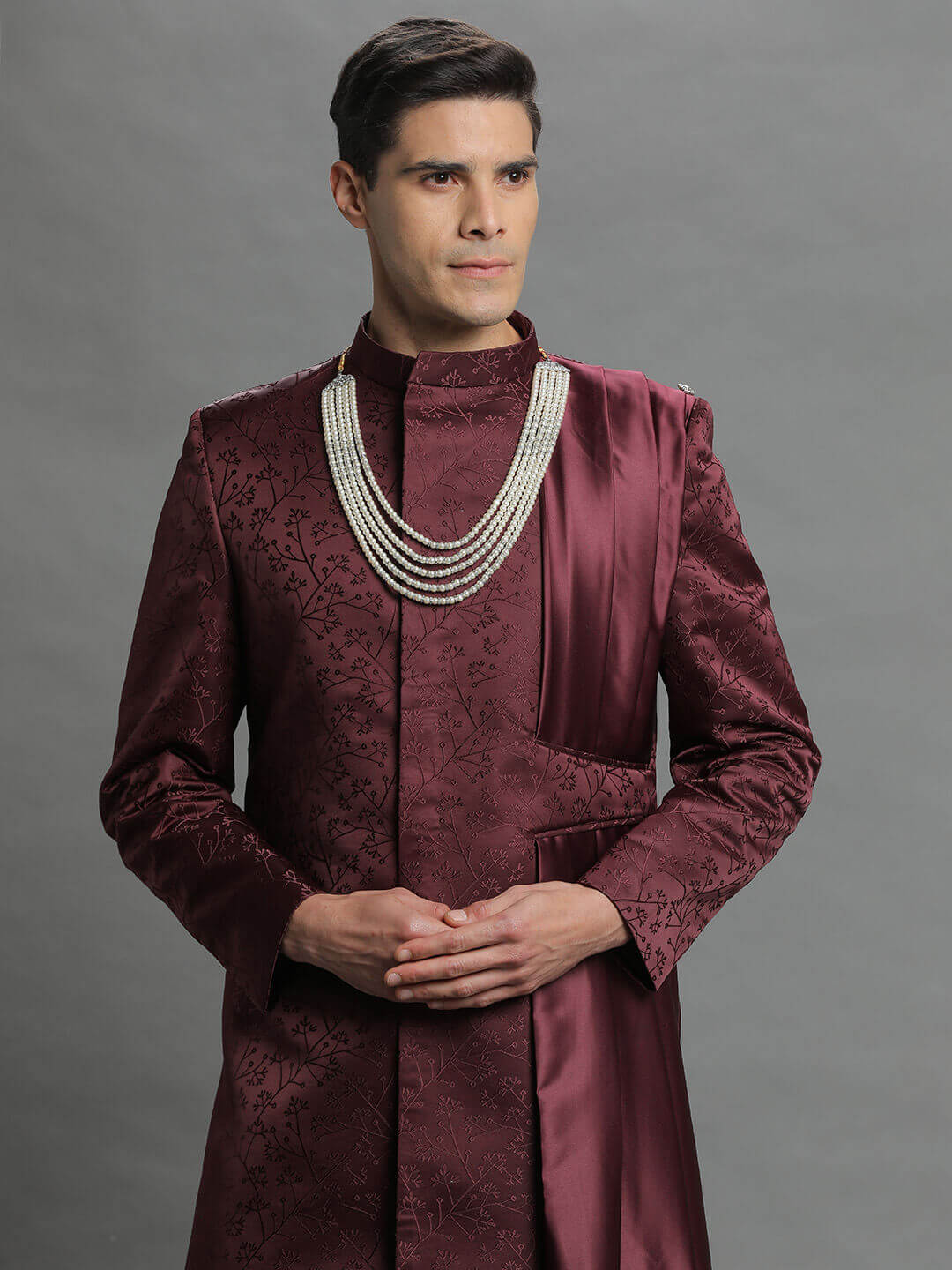 maroon-indo-with-attached-dupatta