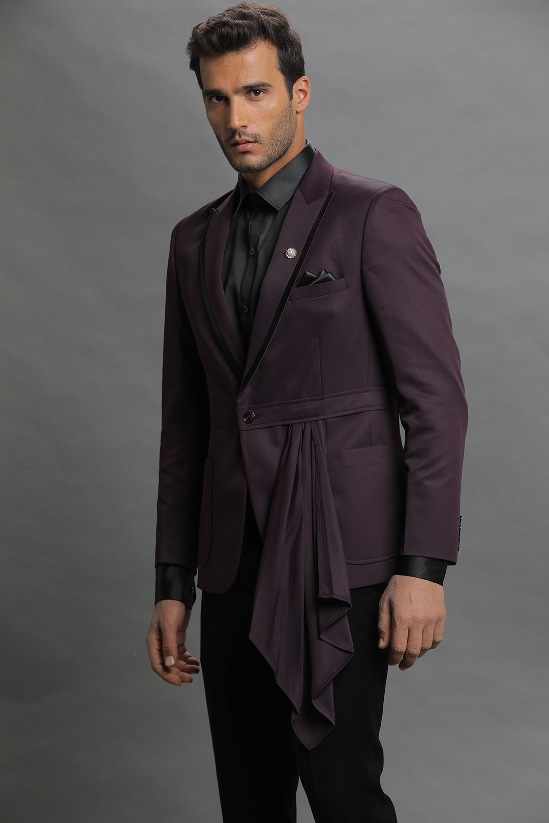 Purple Modern Cut Designer Suit
